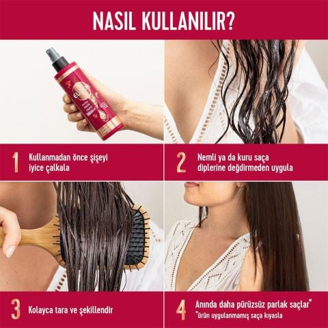 Elidor Sıvı Saç Bakım Sütü Brezilya Keratin Terapisi Hidrolize Keratin Marula Yağı E Vitamini 200 ml