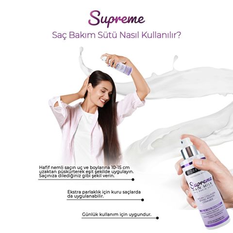 Morfose Supreme Saç Bakım Sütü 200 ml Yumuşak Saçlar
