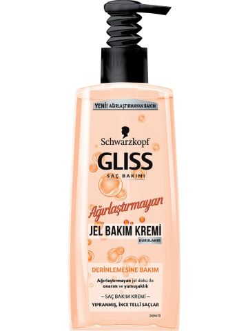 Gliss Schwarzkopf Ağırlaştırmayan Jel Saç Bakım Kremi 200 Ml Derinlemesine Bakım