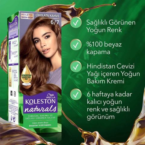 Wella Koleston Naturals 6/7 Çikolata Kahve Saç Boyası