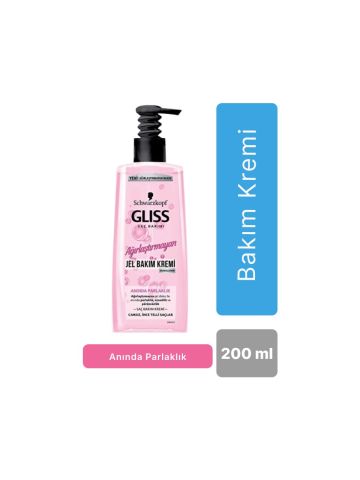 Gliss Schwarzkopf Ağırlaştırmayan Jel Saç Bakım Kremi Anında Parlaklık