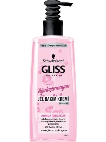 Gliss Schwarzkopf Ağırlaştırmayan Jel Saç Bakım Kremi Anında Parlaklık