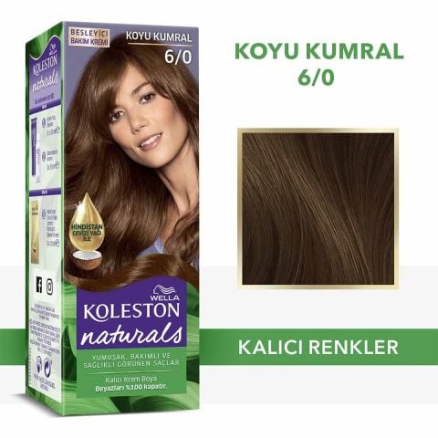 Wella Koleston Naturals Saç Boyası Koyu Kumral 6/0