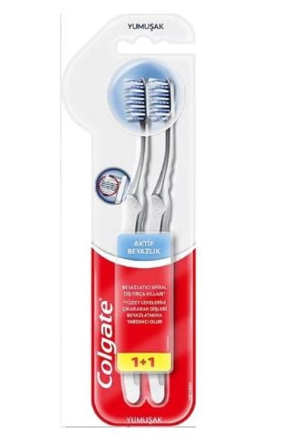 Colgate Aktif Beyazlık Orta 2'Li Diş Fırçası