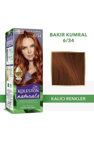 Wella Koleston Saç Boya Naturals Maxı 6.34 Bakır Kumral