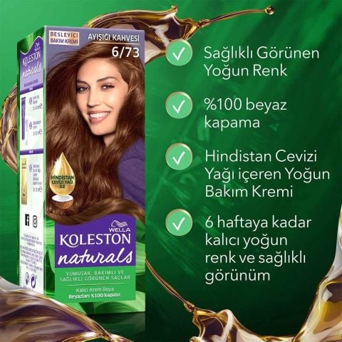 Wella Koleston Naturals 6/73 Ayışığı Kahvesi Saç Boyası