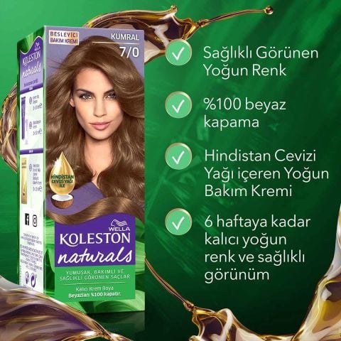 Wella Koleston Naturals Saç Boyası Kumral 7/0