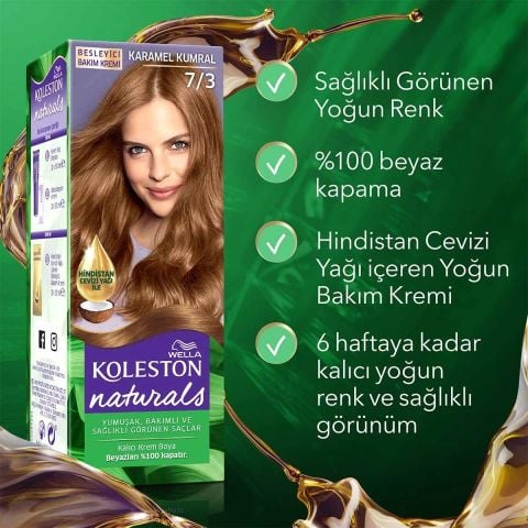 Wella Koleston Saç Boya Naturals Maxı 7.3 Karamel Kumral