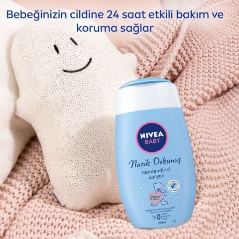 NIVEA Baby Nazik Dokunuş Bebek Nemlendirici Losyon 200 Ml