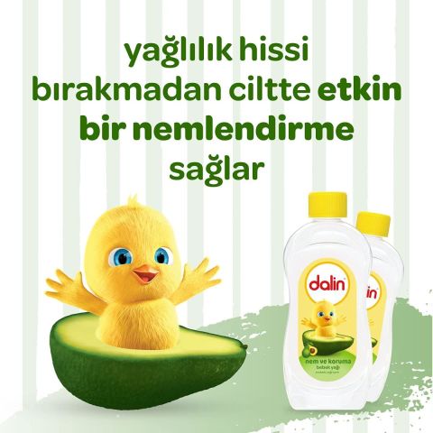 Dalin Nem ve Koruma Avokadolu Bebek Yağı 300 ml