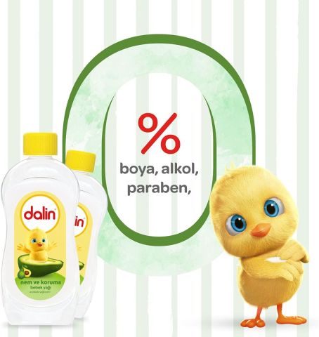 Dalin Nem ve Koruma Avokadolu Bebek Yağı 300 ml