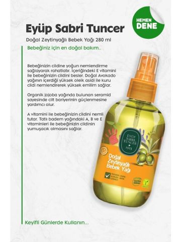 Eyüp Sabri Tuncer Doğal Zeytinyağlı Bebek Yağı 280 ml