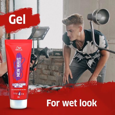 Wella New Wave Extra Strong Wet Look Jöle 200 ml