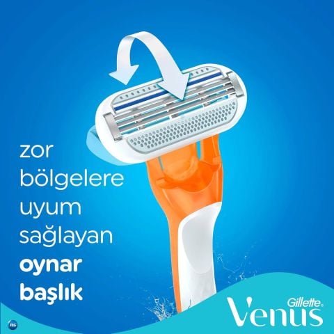 Gillette Venus Riviera Kullan At Kadın Tıraş Bıçağı 2'li