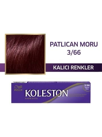 Wella Koleston Tüp Boya 3/66 Patlıcan Moru