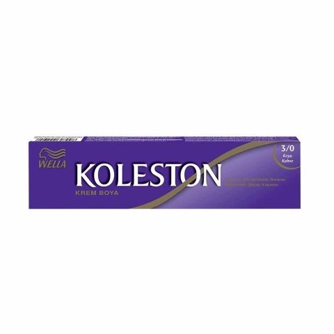 Wella Koleston Kalıcı Krem Saç Boyası 3/0 Koyu Kahve