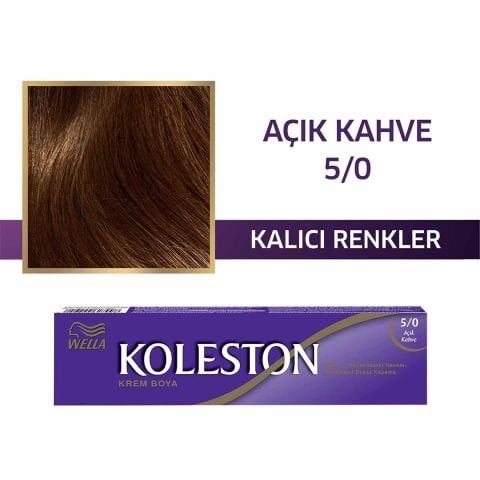 Wella Koleston Tüp Tüp Boya Açık Kahve 5/0