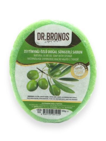 Dr Bronos Doğal Zeytinyağlı Süngerli Sabun 135GR