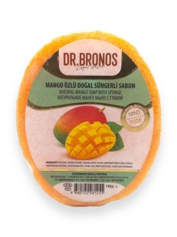 Dr Bronos Doğal Mango Özlü Süngerli Sabun 135 GR