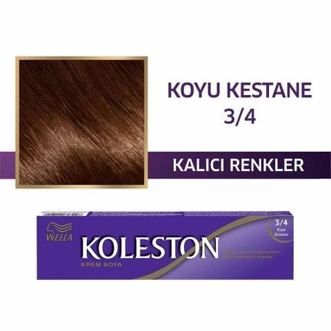 Wella Koleston Tüp Boya 3/4 Koyu Kestane