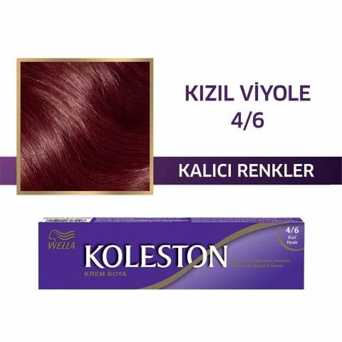 Wella Koleston Tüp Krem Saç Boyası Kızıl Viyole 4/6