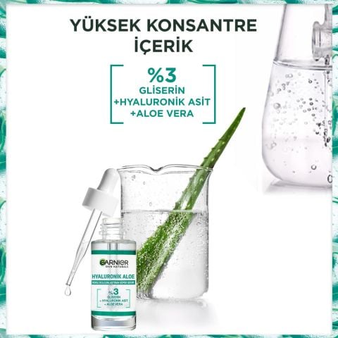 Garnier Hyaluronik Aloe Nemle Dolgunlaştıran Süper Serum (30 ml)