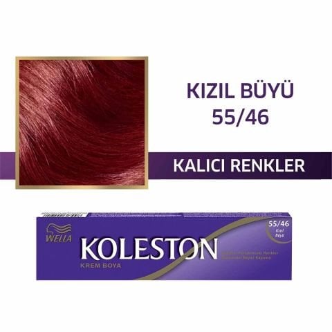 Wella Koleston Tüp Krem Saç Boyası Kızıl Büyü 55/46