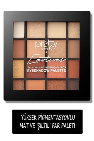 Pretty Beauty Emotions 16'lı Göz Far Paleti