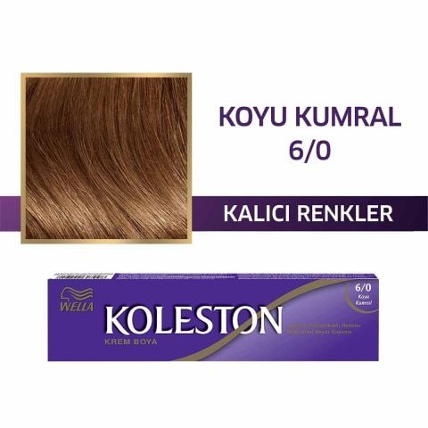 Wella Koleston Tüp Saç Boyası 6/0 Koyu Kumral