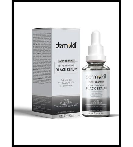 Dermokil Black Anti Blemish Active Charcoal Cilt Serumu 30 ml