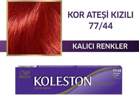Wella Koleston Tüp Saç Boyası Kor Ateşi Kızılı 77/44