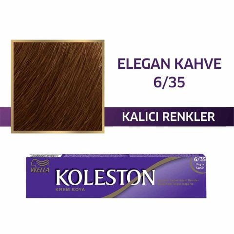 Wella Koleston Tüp Krem Saç Boyası Elegan Kahve 6/35