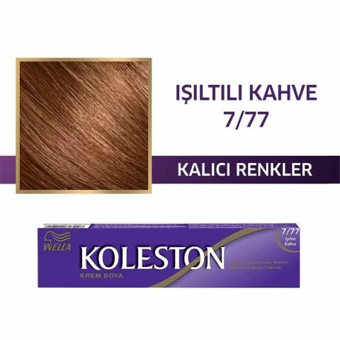 Wella Koleston Tüp Boya 7/77 Işıldayan Kahve
