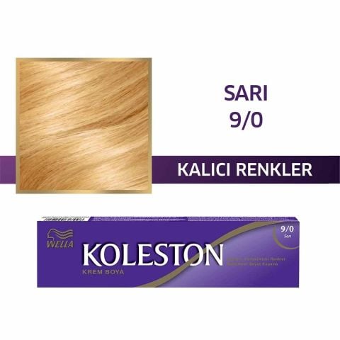 Wella Koleston Kalıcı Krem Saç Boyası 9/0 Sarı