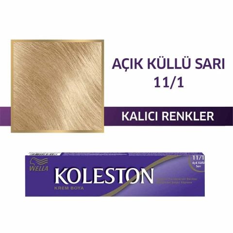 Wella Koleston Tüp Krem Saç Boyası Açık Küllü Sarı 11/1