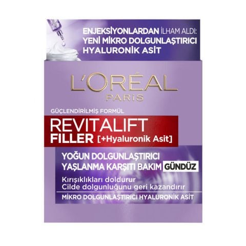 L’Oréal Paris Revitalift Filler Yoğun Dolgunlaştırıcı Yaşlanma Karşıtı Gündüz Kremi - Hyaluronik Asit