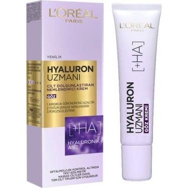 Loreal Paris Hyaluron Cilt Dolgunlaştıran Nemlendirici Göz Kremi 15 ml