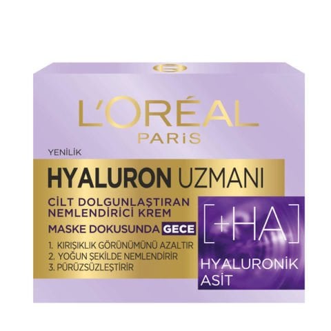 Loreal Hyaluron Uzman Dolgunlaştırıcı Gece Kremi