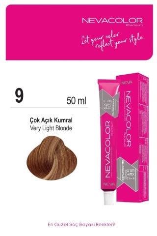 Neva Color Tüp Saç Boyası 9 Çok Açık Kumral 50 ml