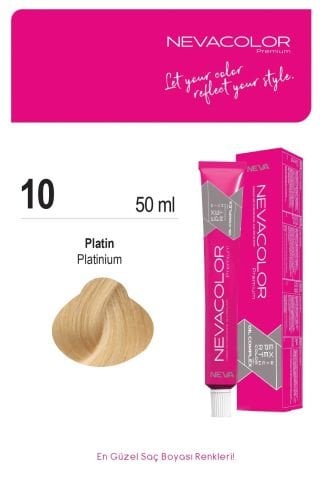 Neva Color Tüp Saç Boyası 10 Platin
