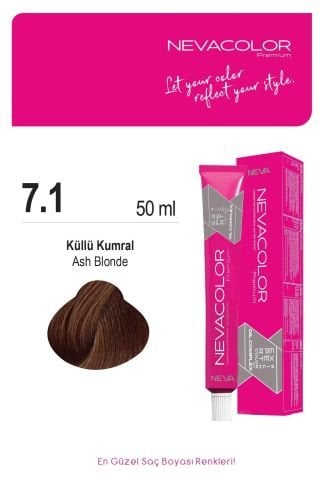 Neva Color Premium Tüp Boya 7.1 Küllü Kumral