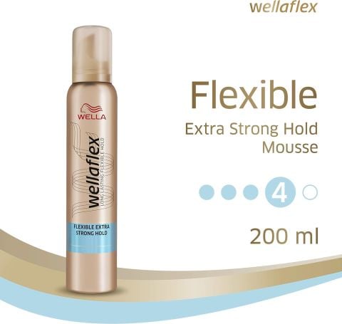 Wellaflex Flexible Extra Strong Hold Saç Köpüğü NO:4 200 ml