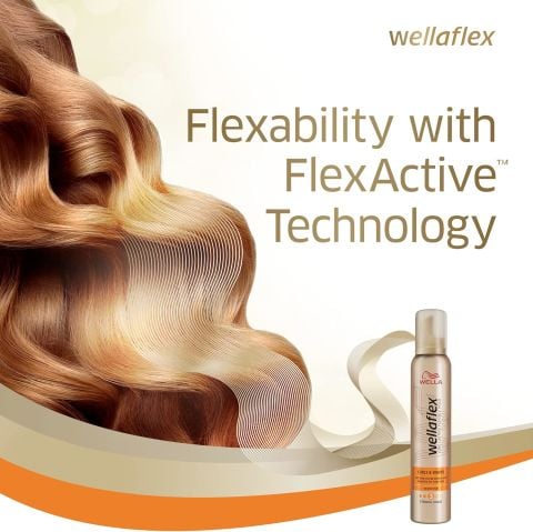 Wella Wellaflex Curls Waves Bukle Belirginleştirici Saç Köpüğü Strong Hold - 200 ml