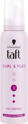 Taft Curl&Flex Mousse Ekstra Güçlü Saç Köpüğü 150 Ml