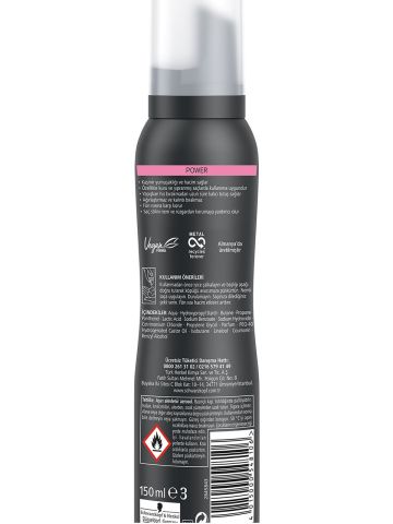 Taft Saç Köpüğü Power No: 5 Kaşmir Yumuşaklığı 150 ml