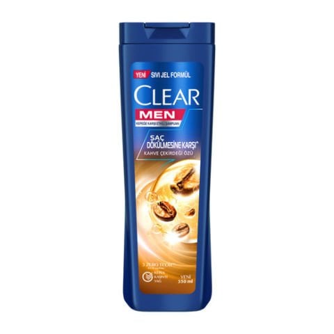 Clear Men Saç Dökülmesine Karşı Kepeğe Karşı Etkili Şampuan Kahve Çekirdeği Özü 350 ml