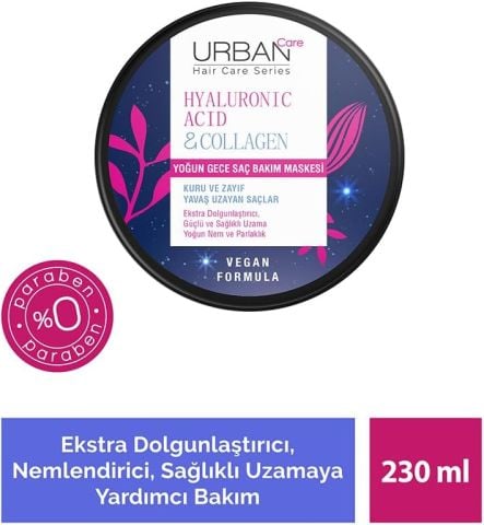 Urban Care Saç Bakım Maskesi Hyaluronik Asit & Kolajen 230 ml
