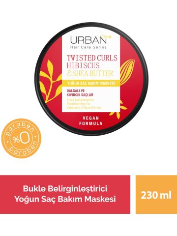 Urban Care Hibiscus & Shea Butter Kıvırcık Ve Dalgalı Saçlara Özel Yoğun Saç Bakım Maskesi 230 Ml