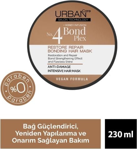 Urban Care No 4 Bond Plex Onarıcı Maske 230 Ml