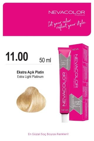 Neva Color Tüp Saç Boyası 11.00 Ekstra Açık Platin 50 ml